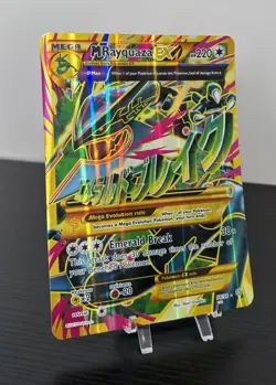 Pokemon M Rayquaza EX Full Art Holo Ultra Rare 98/98 XY Ancient Origins 220 HP - Image 1