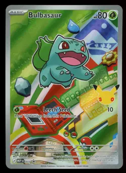 BULBASAUR 2026 Pokemon Mega Evolution First Partner Black Star Promo #037 - Image 1