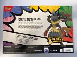 BRAND NEW Pokemon TCG Mega Lucario Premium Poster Collection Ascended Heroes - Image 2