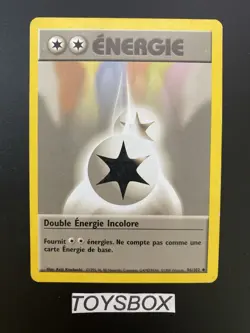 Carte Pokemon Double Energie Incolore 96/102 / Wizard Set De Base Ed2 / TBE FR - Image 2