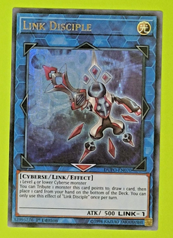 Yu-Gi-Oh Link Disciple 1st Edition Ultra Rare DUPO-EN070 Nm - Image 1