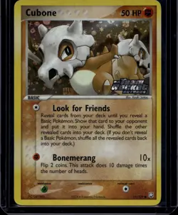 Pokemon TCG Cubone 51/109 Team Rocket Returns Reverse Foil Stamp LP - Image 1