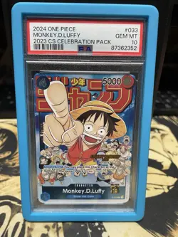 PSA 10 2024 ONE PIECE CHAMPIONSHIP 2023 (CS) EVENT PACK #033 MONKEY D. LUFFY - Image 1