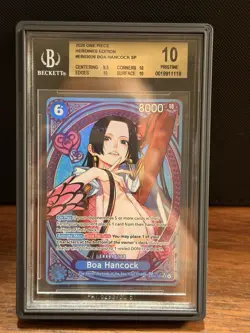 Bandai One Piece CCG Heroines Edition Boa Hancock SP Foil EB03-026 Beckett 10 - Image 1