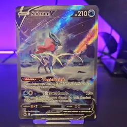 Suicune v GG38/GG70 Crown Zenith Galarian Gallery Pokemon Card NM Condition TCG - Image 1