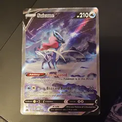 Suicune v GG38/GG70 Crown Zenith Galarian Gallery Pokemon Card NM Condition TCG - Image 3