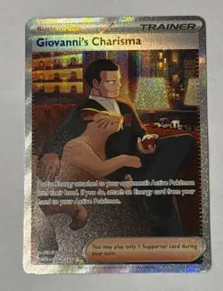 Pokemon 151 Giovanni's Charisma SAR 204/165 English NM PACK FRESH - Image 1