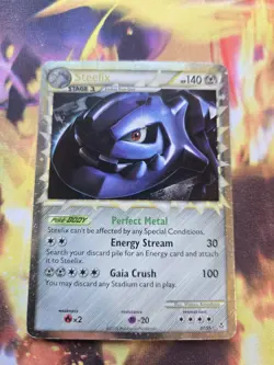 Steelix Prime - HGSS2: Unleashed (UL - 87/95) Ultra Rare Holo Pokemon Card MP - Image 1