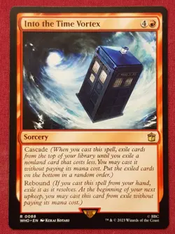 Magic The Gathering DOCTOR WHO INTO THE TIME VORTEX red card MTG - Image 1