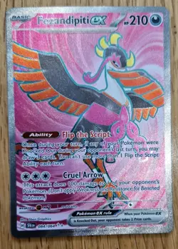 Fezandipiti ex 084/064 Shrouded Fable Pack Fresh Pokemon Trading Card Near Mint - Image 1