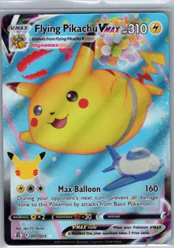 Flying Pikachu VMAX 007/025 Celebrations - Pokemon Card - NM - Image 1