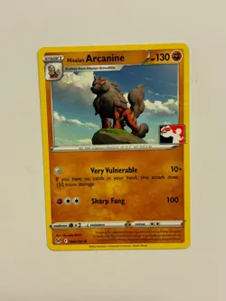Hisuian Arcanine 084/196 Pokemon Prize Pack Series 3 Lost Origin variant NM G - Image 1