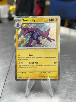 Toxtricity 141/091 SV: Paldean Fates Baby Shiny Holo Rare Pokemon TCG NM - Image 1