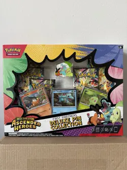 Pokemon TCG Ascended Heroes First Partners Deluxe Pin Collection NEW & SEALED - Image 1