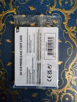 Pokemon TCG Scarlet Violet Stellar Crown STAFF Pre-Release Sealed Promo Pack 4 - Image 2