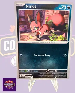 Nickit 089/132 Me01: Mega Evolution Reverse Holo - Pokemon TCG NM - Image 1