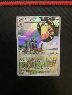 Pokemon TCG S&V Paldea Evolved Farigiraf 228/193 Illustration Rare Near Mint - Image 1