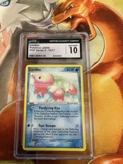 Luvdisc Pop Series 2 14/17 CGC Graded 10 Pokemon TCG - Image 1
