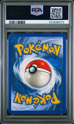 2002 POKEMON EXPEDITION #18 MEGANIUM-REVERSE FOIL PSA 7 - Image 2