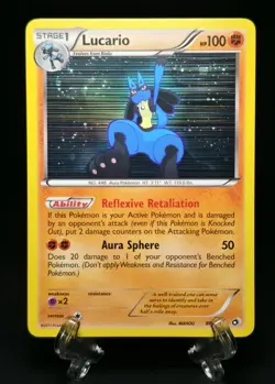 Pokemon 2013 Black & White Legendary Treasures Lucario 80/113 (NM) - Image 1
