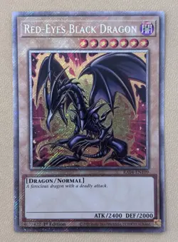 Red-Eyes Black Dragon RA04-EN109 Platinum Secret Rare 1st Ed Art 2 - Image 1