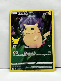 Pokemon Pikachu TCG Celebrations Card 005/025 25th Anniversary - Image 1