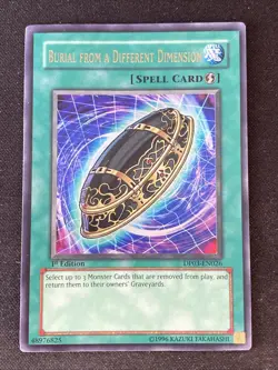 Yu-Gi-Oh Burial From a Different Dimension DP03-EN026 1st Ed Ultra Rare Card - Image 1