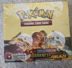 Pokemon TCG Sword & Shield Darkness Ablaze Booster Box English 185+ Cards 2020 - Image 1