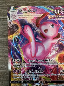 Mew VMAX 269/264 Fusion Strike Alt Art Secret Rare Holo Card SWSH08 - Image 5