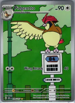 Pidgeotto 208/197 SV03: Obsidian Flames - Pokemon Card - NM - Image 1