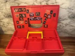 Pokemon Card Red Vintage Just Stuff 1995 Box Used Missing Yellow Latch - Image 4
