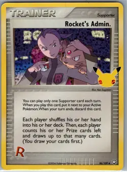 Rocket's Admin. 86/109 Celebrations: Classic Collection - Pokemon Card - NM - Image 1
