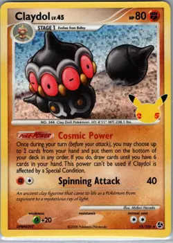 Claydol 15/106 Celebrations: Classic Collection - Pokemon Card - NM - Image 1