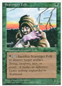 3X SCAVENGER FOLK GREEN CHRONICLES MTG MAGIC MP X3 (yourdeckbuilder) - Image 1