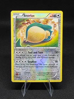Pokemon Snorlax Reverse Holo Rare 77/124 Fates Collide - Image 1