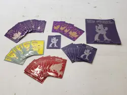 Pokemon Sleeves/Dividers Lot Mewtwo Mega Alakazam Gyarados Pikachu XY Era - Image 1