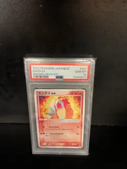 Team Magma Deck Entei EX PSA 10 2003 Pokemon JPN Pop 10 - Image 1