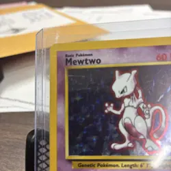 Pokemon - Mewtwo - Base Set - Holo Rare 10/102 - VINTAGE - Image 2