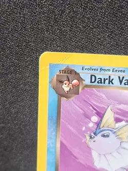 Dark Vaporeon 45/82 Team Rocket – MP Condition – Vintage Pokemon TCG Card – WOTC - Image 2