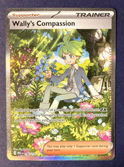 Wally's Compassion 186/132 Pokemon TCG Special Illustration Rare Card NM - Image 1
