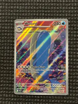 Pokemon Wailord 162/159 Sv09: Journey Together Holo Illustration Rare - Image 2
