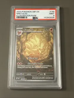 Pokemon TCG: Ninetales 199/197 SV03: Obsidian Flames Holo PSA 9 - Image 1