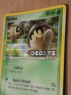 Pokemon Seedot 71/107 Deoxys Reverse Holo Rare LP See Pictures - Image 2