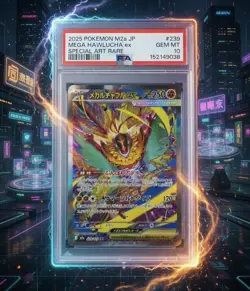 2025 POKEMON JPN M2A-MEGA DREAM EX SPECIAL ART RARE #239 MEGA HAWLUCHA EX PSA 10 - Image 1