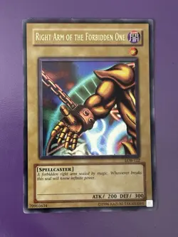 Right Arm of the Forbidden One LOB-122 The Legend of Blue Eyes White Dragon... - Image 1