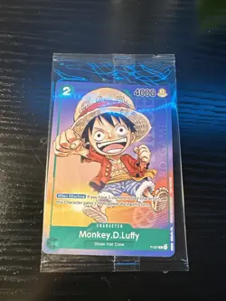 Monkey.D.Luffy P-037 One Piece Anime EXPO Promotion Card Non Foil Sealed - Image 1