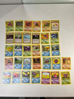 Pokemon Complete Fossil 32 Card Common/Uncommon Set 1999 WOTC Lot - Batch 001 - Image 1