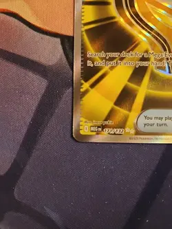 Mega Signal 171/132 Ultra Rare Gold Full Art Pokemon Card TCG Mega Evolution NM - Image 2