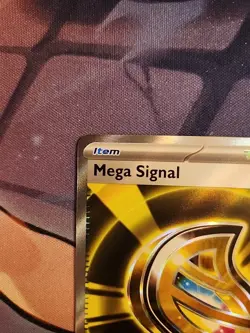 Mega Signal 171/132 Ultra Rare Gold Full Art Pokemon Card TCG Mega Evolution NM - Image 5