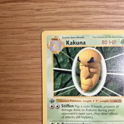 Kakuna 1st Edition Base Set 33/102 WOTC 1999 Pokemon Card - NM Near Mint - Image 2